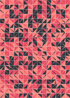 Soyut Geometrik Desen üretken hesaplama sanatı çizimi