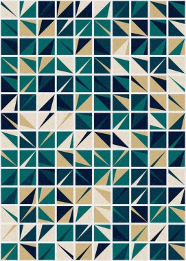 Soyut Geometrik Desen üretken hesaplama sanatı çizimi