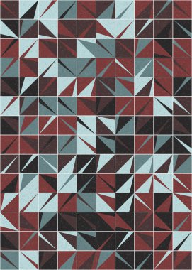 Soyut Geometrik Desen üretken hesaplama sanatı çizimi