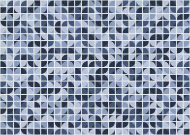 Soyut Geometrik Desen üretken hesaplama sanatı çizimi