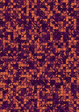 Soyut Geometrik Desen üretken hesaplama sanatı çizimi