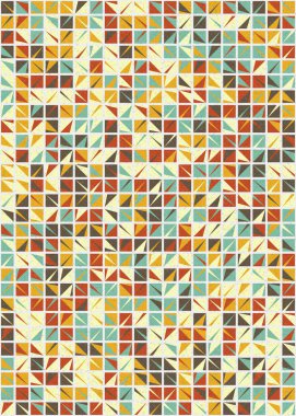 Soyut Geometrik Desen üretken hesaplama sanatı çizimi