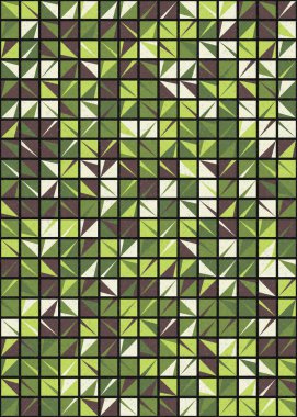 Soyut Geometrik Desen üretken hesaplama sanatı çizimi