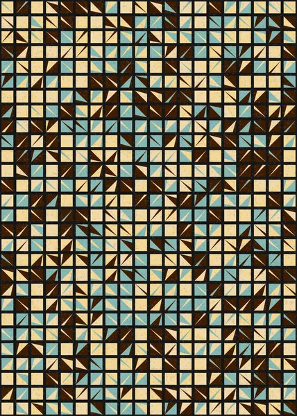 Abstrakte Geometrische Muster Generative Computergestützte Kunstillustration — Stockvektor