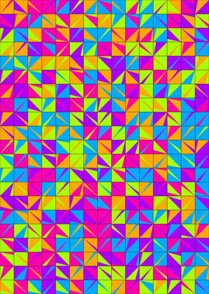 Abstrakte Geometrische Muster Generative Computergestützte Kunstillustration — Stockvektor