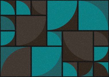 Soyut Geometrik Desen üretken hesaplama sanatı çizimi 