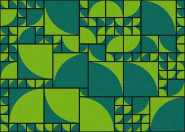 Soyut Geometrik Desen üretken hesaplama sanatı çizimi