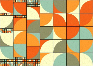 Soyut Geometrik Desen üretken hesaplama sanatı çizimi 