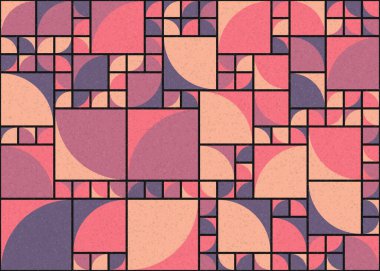 Soyut Geometrik Desen üretken hesaplama sanatı çizimi 