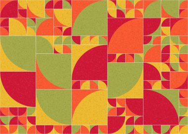 Soyut Geometrik Desen üretken hesaplama sanatı çizimi