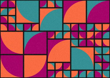 Soyut Geometrik Desen üretken hesaplama sanatı çizimi 