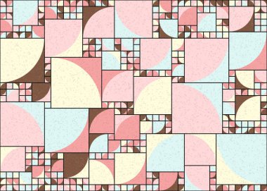 Soyut geometrik desen, sanat çizimi