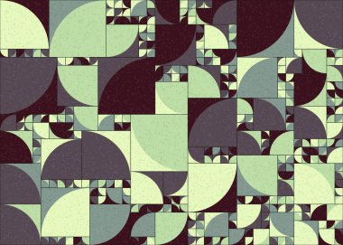 Soyut Geometrik Desen üretken hesaplama sanatı çizimi 