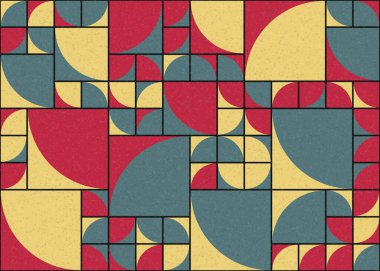 Soyut Geometrik Desen üretken hesaplama sanatı çizimi