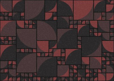 Soyut Geometrik Desen üretken hesaplama sanatı çizimi 