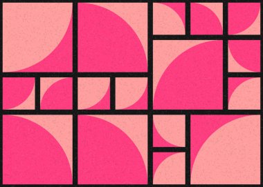 Soyut Geometrik Desen üretken hesaplama sanatı çizimi 