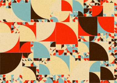 Soyut Geometrik Desen üretken hesaplama sanatı çizimi 