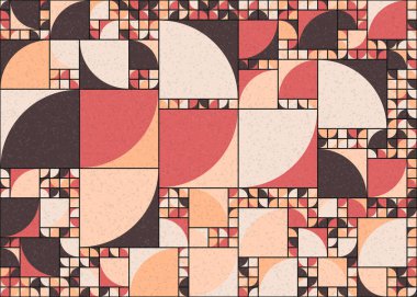 Soyut Geometrik Desen üretken hesaplama sanatı çizimi 