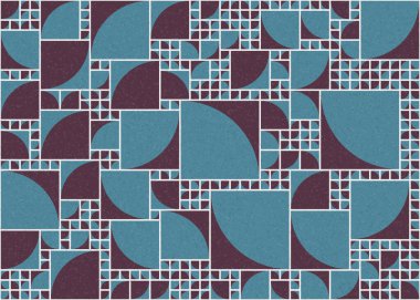 Soyut Geometrik Desen üretken hesaplama sanatı çizimi 