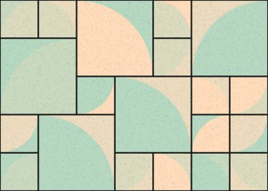 Soyut geometrik desen, sanat çizimi