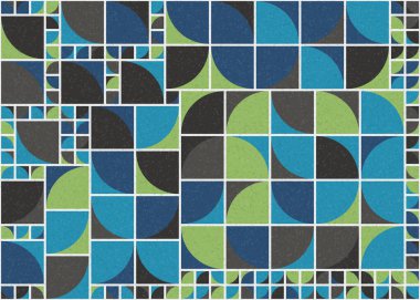 Soyut Geometrik Desen üretken hesaplama sanatı çizimi 