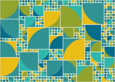 Soyut Geometrik Desen üretken hesaplama sanatı çizimi 