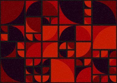 Soyut Geometrik Desen üretken hesaplama sanatı çizimi