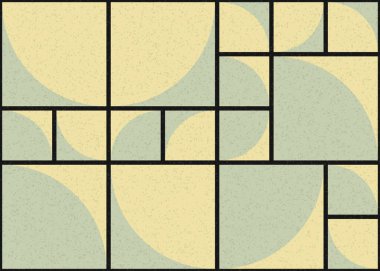 Soyut Geometrik Desen üretken hesaplama sanatı çizimi 