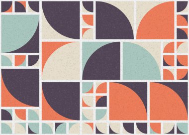 Soyut Geometrik Desen üretken hesaplama sanatı çizimi 