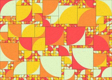 Soyut geometrik desen, sanat çizimi