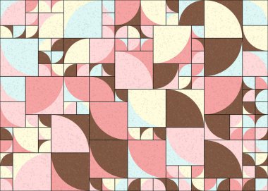 Soyut Geometrik Desen üretken hesaplama sanatı çizimi