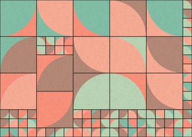 Soyut Geometrik Desen üretken hesaplama sanatı çizimi