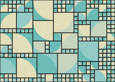 Soyut Geometrik Desen üretken hesaplama sanatı çizimi