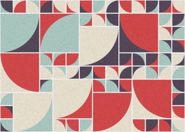 Soyut Geometrik Desen üretken hesaplama sanatı çizimi