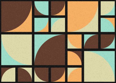 Soyut Geometrik Desen üretken hesaplama sanatı çizimi 