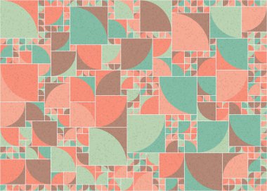 Soyut Geometrik Desen üretken hesaplama sanatı çizimi 