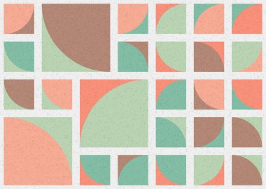 Soyut Geometrik Desen üretken hesaplama sanatı çizimi 