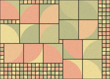 Soyut Geometrik Desen üretken hesaplama sanatı çizimi