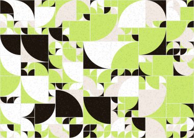 Soyut Geometrik Desen üretken hesaplama sanatı çizimi