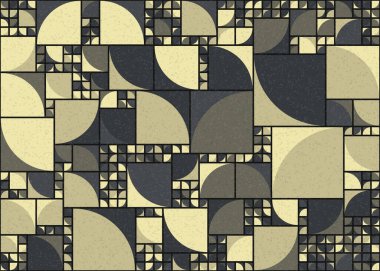 Soyut Geometrik Desen üretken hesaplama sanatı çizimi 