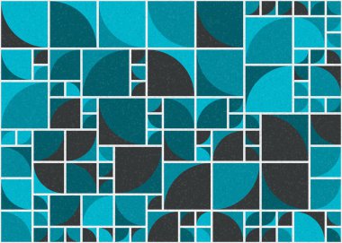 Soyut Geometrik Desen üretken hesaplama sanatı çizimi