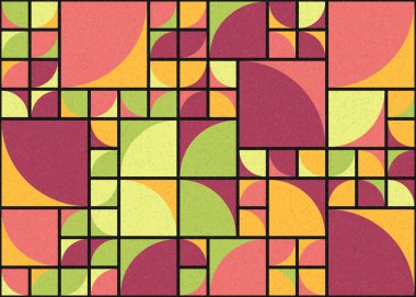 Soyut geometrik desen, sanat çizimi