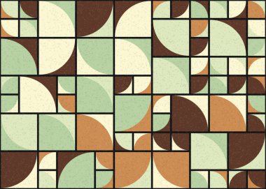 Soyut Geometrik Desen üretken hesaplama sanatı çizimi 