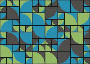 Soyut geometrik desen, sanat çizimi