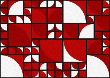 Soyut geometrik desen, sanat çizimi