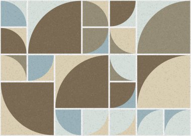 Soyut Geometrik Desen üretken hesaplama sanatı çizimi 