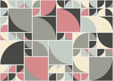 Soyut Geometrik Desen üretken hesaplama sanatı çizimi 