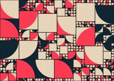 Soyut Geometrik Desen üretken hesaplama sanatı çizimi