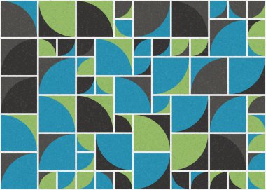 Soyut Geometrik Desen üretken hesaplama sanatı çizimi