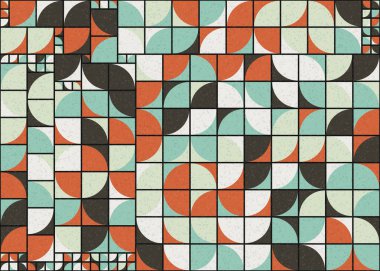 Soyut Geometrik Desen üretken hesaplama sanatı çizimi